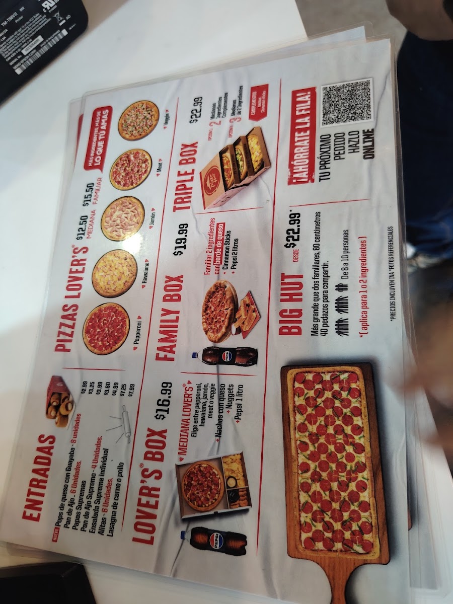 Menu Pizza Hut Plaza Las Americas-8